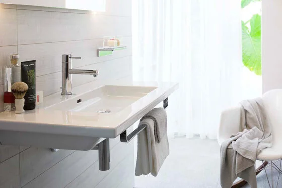 Раковина Laufen Living 90 см подрезаемая, прямоугольной формы - фото 5