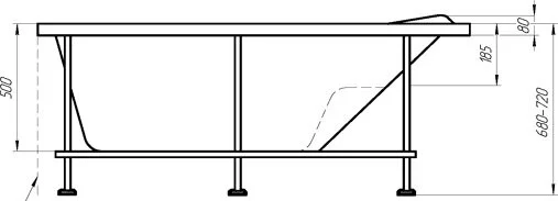 Акриловая ванна Relisan Isabella 170x90 L/R (Гл000010529/Гл000010530) - фото 3
