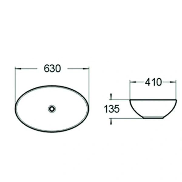 Раковина SantiLine 63 см белая - фото 2