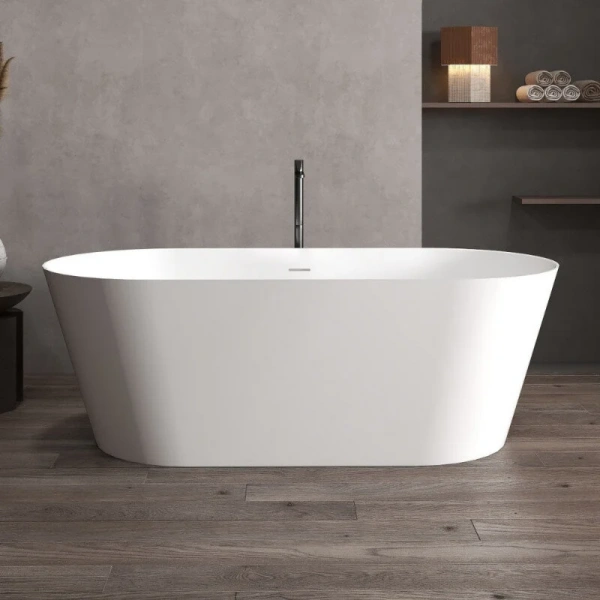 Ванна из искусственного камня Abber Stein 160x70 см белая матовая - фото 1
