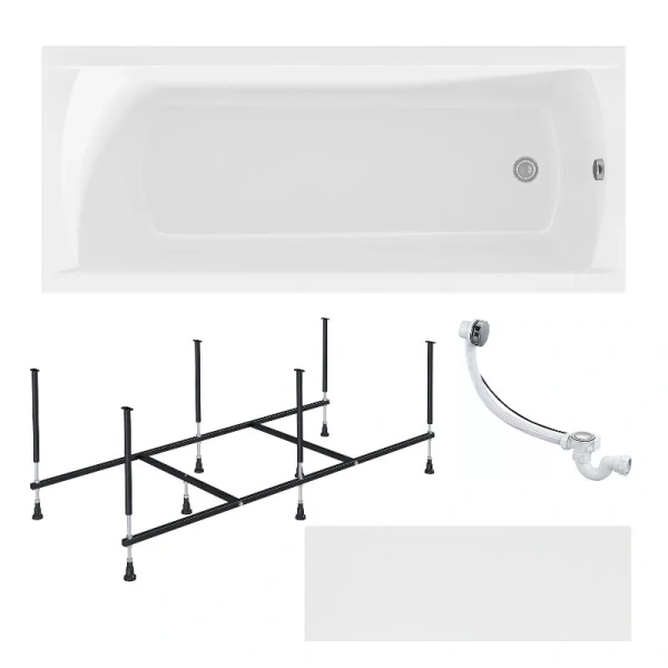 Ванна акриловая 1MarKa Modern 01мод16570кп, 165 x 70 см, цвет белый, белые - фото 8