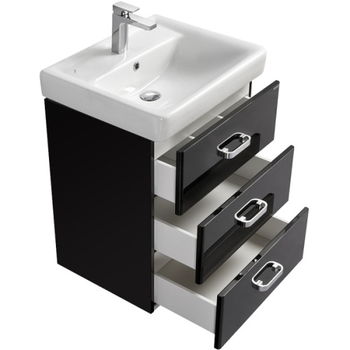 Тумба под раковину напольная Акватон Америна 60 см черная, 60 см - фото 6