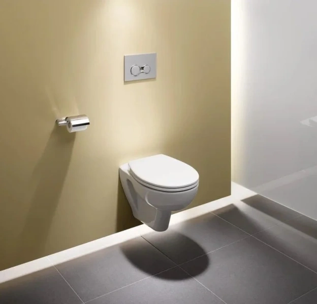 Клавиша смыва VitrA Sirius хром матовый с защитой от отпечатков пальцев, пластиковые - фото 4