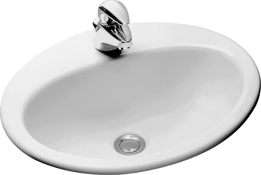 Раковина Jacob Delafon Ovale Dessus 50 см встраиваемая - фото 1