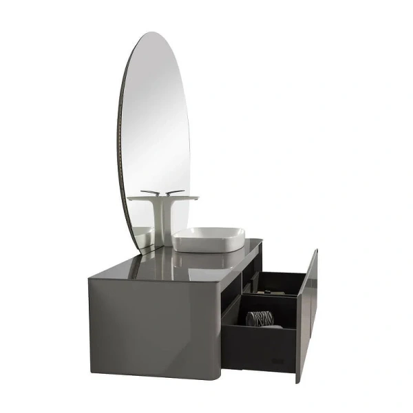 Зеркало с подсветкой Black&White Universe 130 см круглое, современные, hi-tech - фото 3