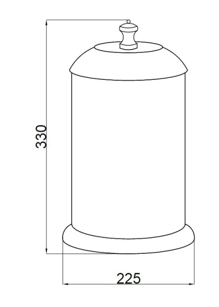 Мусорное ведро Boheme Vogue 101 напольное - фото 4