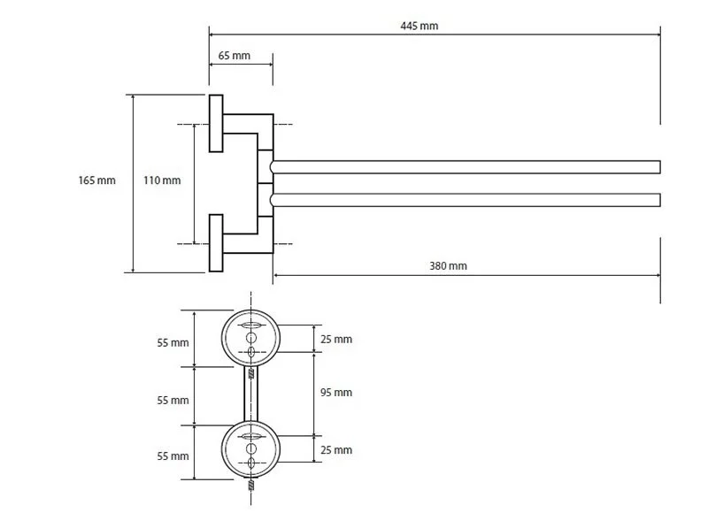 Полотенцедержатель Bemeta Neo поворотный, современные, hi-tech - фото 2