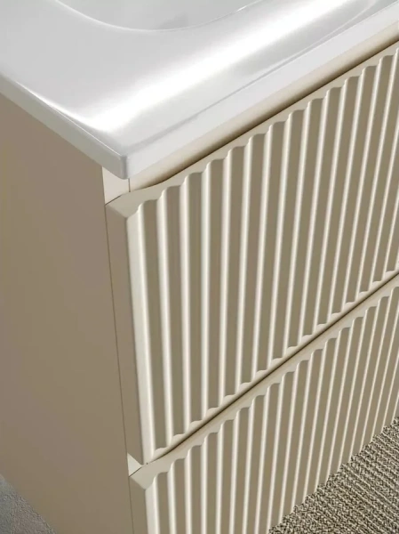 Тумба с раковиной подвесная Sancos Snob R SNR100 см с ящиками, со столешницей из искусственного камня - фото 10