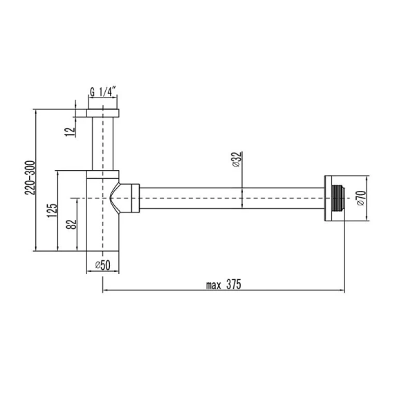 Сифон для раковины Lemark черный матовый - фото 4