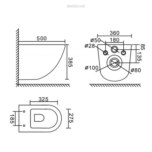 Унитаз с инсталляцией Belbagno Amanda кнопка белая index_2 - фото 7