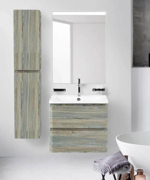 Тумба под раковину подвесная BelBagno Albano 70 см сосна, современная, hi-tech, лофт - фото 3