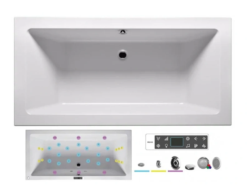 Ванна гидромассажная Riho Lusso 190 x 90 см, BLISS2 - фото 1