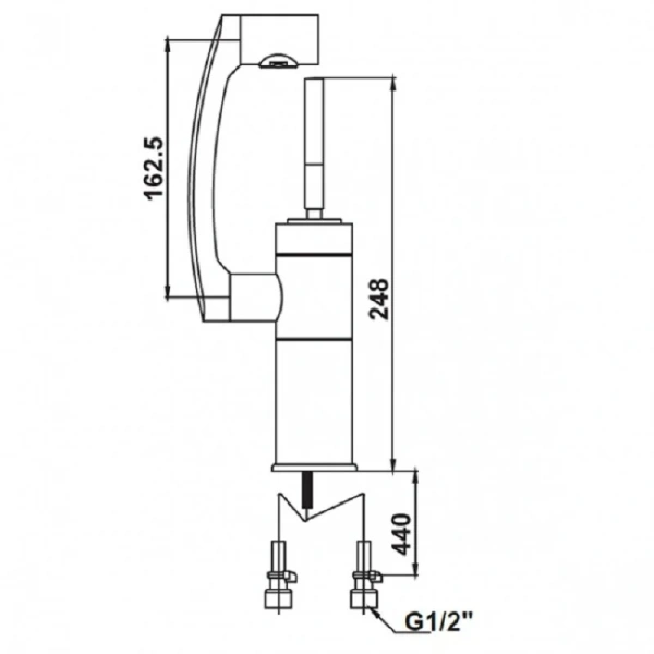 Раковина напольная Migliore Olivia хром - фото 2