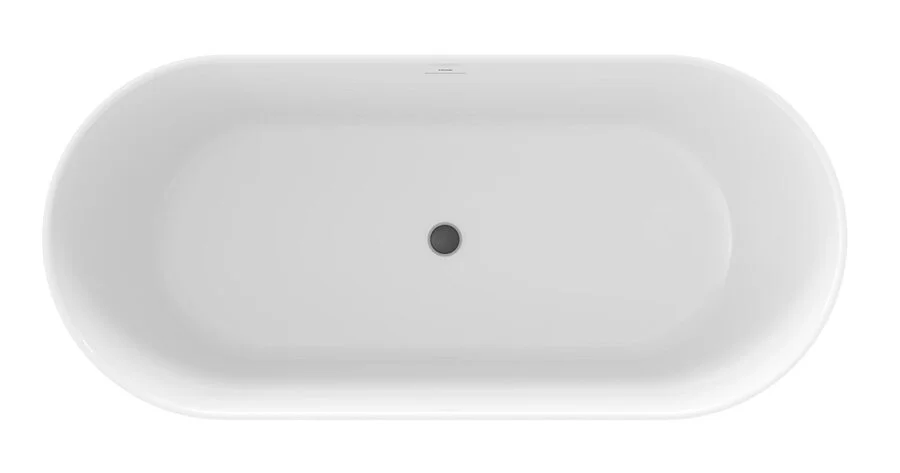 Ванна акриловая Ravak Freedom O TEC CD81000000, 170 x 77 см, отдельностоящая, белая, слив-перелив черный - фото 3