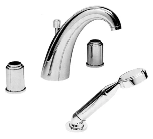 Ванна из искусственного камня Migliore Olivia Angolare 174х80 см фурнитура золото - фото 1