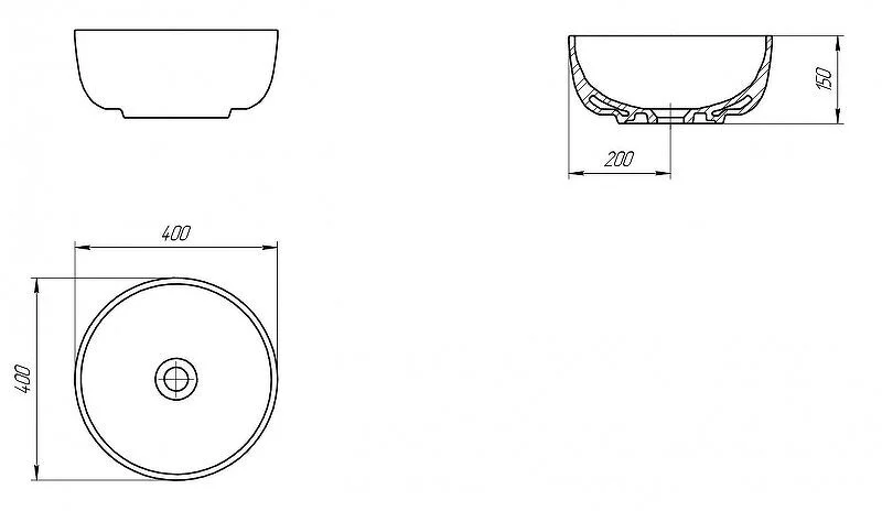 Раковина Cersanit Moduo 40 см белая - фото 2