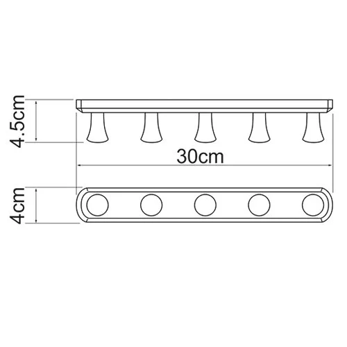 Крючок для ванной WasserKRAFT хром - фото 3