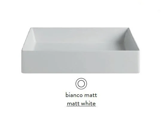 Раковина Artceram Scalino 38 см белая матовая - фото 1