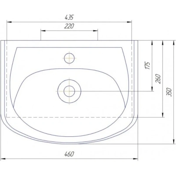 Раковина мебельная Style Line Уют 45 см белая, в наличии - фото 2