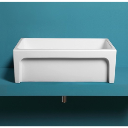 Мойка для кухни Simas Lavabi d’arredo 75 см белая, белые - фото 5