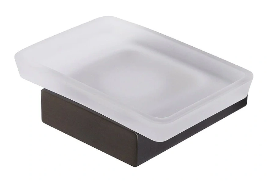 Мыльница Cezares Slider оружейная сталь - фото 1