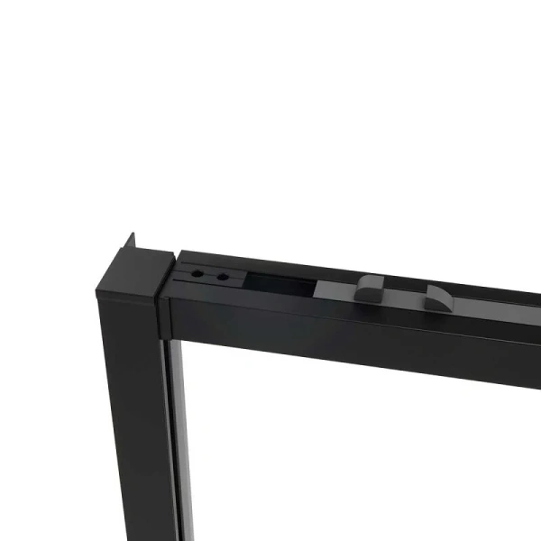 Душевой уголок Vincea Slim Soft 140х100 см профиль черный, прозрачные - фото 7