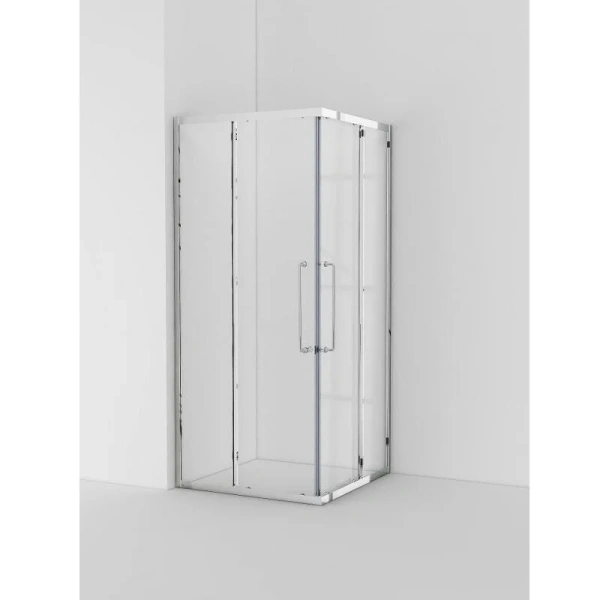 Душевой уголок Cezares Relax 90x90 см профиль хром стекло прозрачное - фото 3