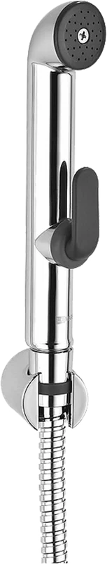 Гигиеническая лейка с держателем и шлангом Lemark хром - фото 1