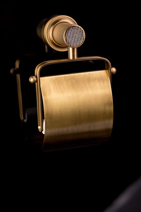 Бумагодержатель Boheme Royal Cristal бронза, прозрачный кристалл, металлические, стеклянные - фото 4