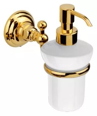 Дозатор жидкого мыла для ванной, тусклое золото, Nicolazzi Classica - фото 4