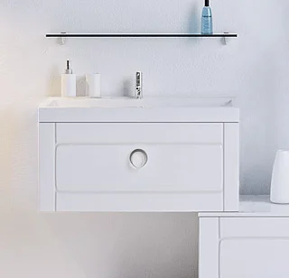 Тумба с раковиной подвесная Aqwella Инфинити Inf.01.08/001 80 см с одним ящиком