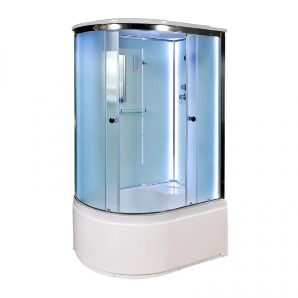 Душевая кабина Deto D 120х80 см левая, стеклянные, рифленые - фото 7