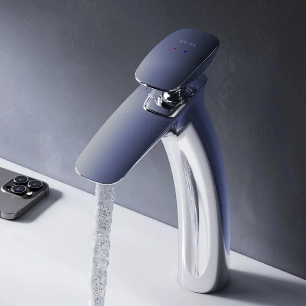 Смеситель для раковины AM.PM Spirit 2.0 высокий хром, высокие, с донным клапаном - фото 5