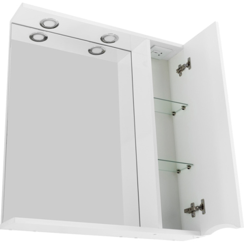Зеркальный шкаф с подсветкой BelBagno Marino 70 см правосторонний, недорогo, с подсветкой, с розеткой, правый - фото 7