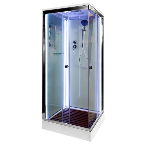 Душевая кабина Deto K 90x90 см с led подсветкой - фото 1