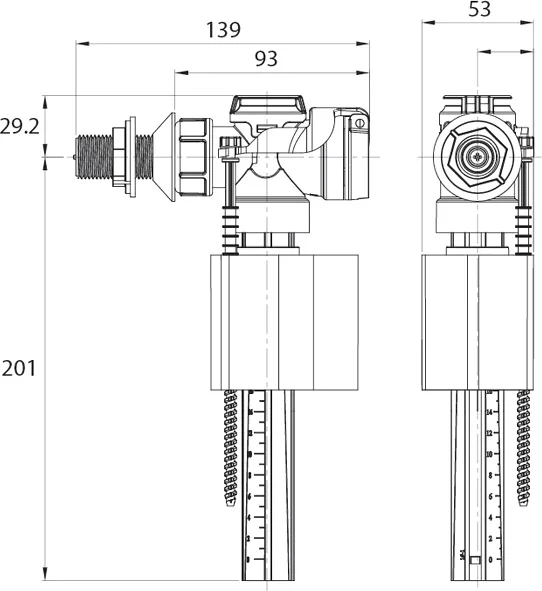 Арматура для унитаза IDDIS стоп-система - фото 4