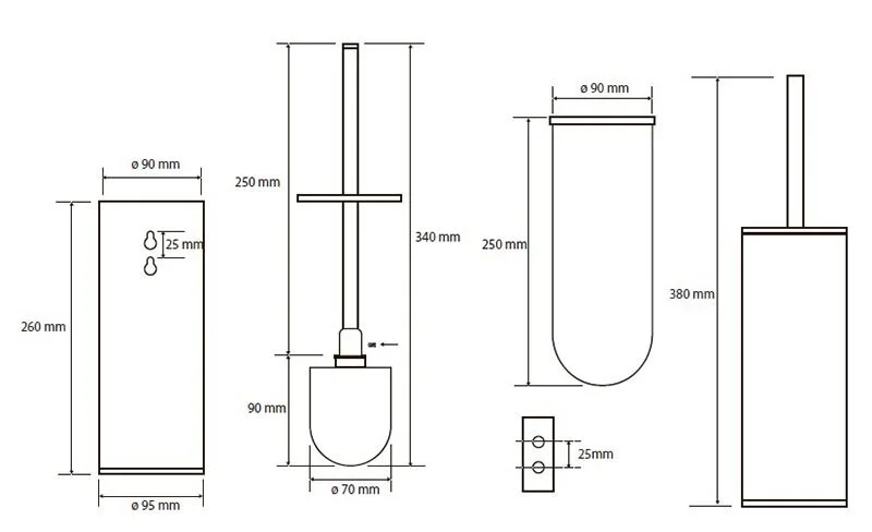 Ершик Bemeta Neo хром - фото 2