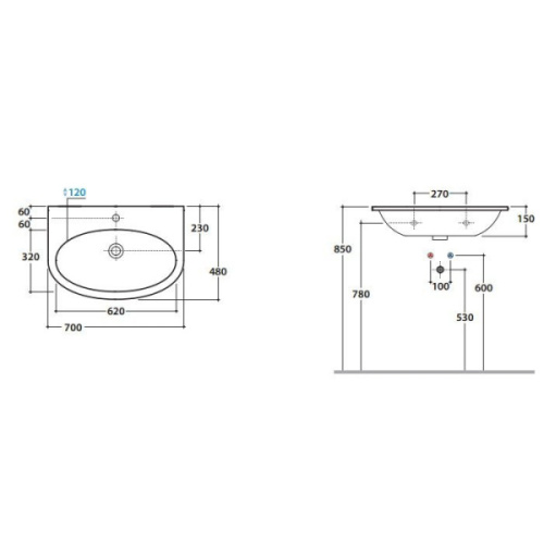 Раковина Globo 4all MD060 - фото 4