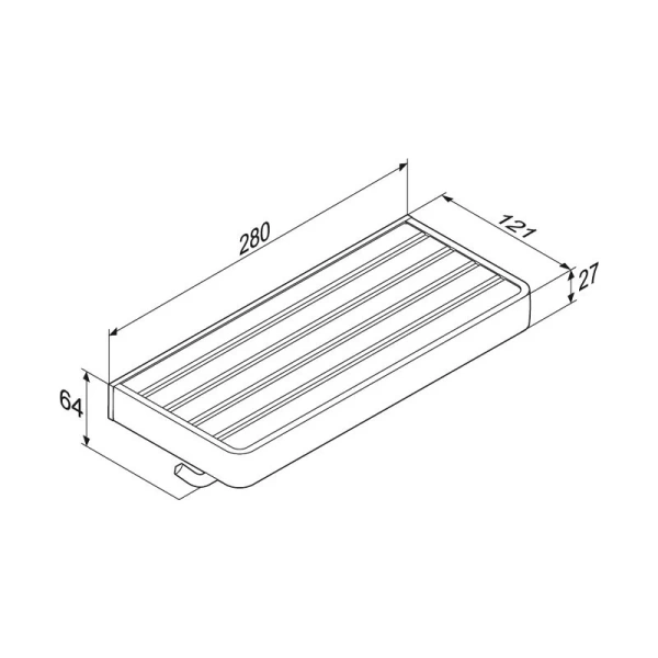 Держатель туалетной бумаги Damixa Jupiter двойной, современные, hi-tech - фото 2