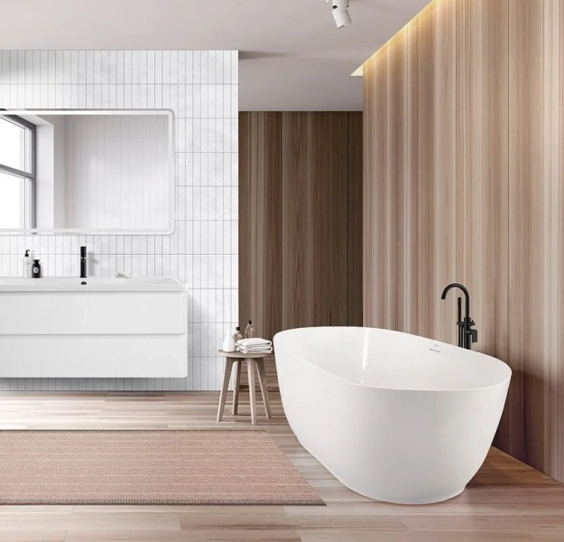 Ванна акриловая BelBagno 150x80 см белая - фото 1