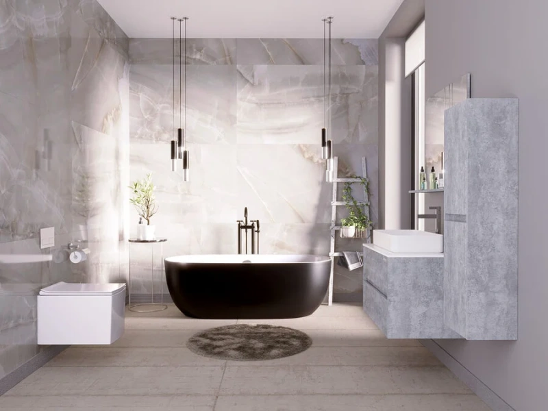 Ванна акриловая Grossman 170x80 см черная, современныe, hi-tech - фото 3