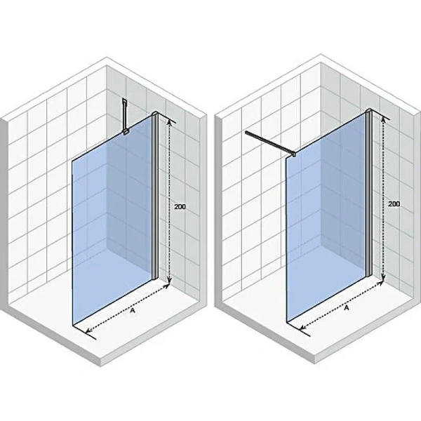 Душевая перегородка Riho Novik 75 см стекло прозрачное - фото 2