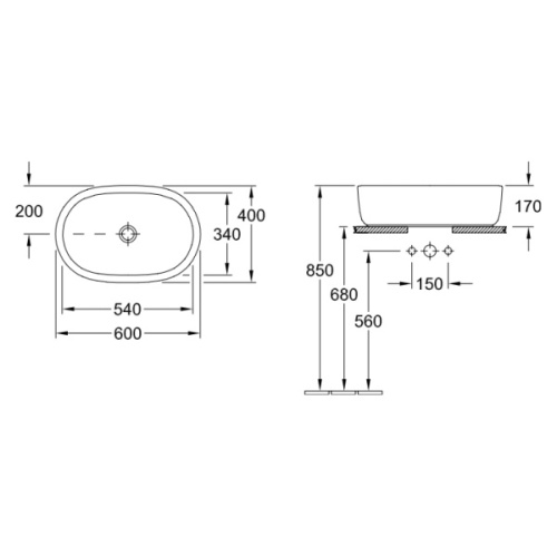 Схема, накладные (на столешницу), пристенные - фото 3