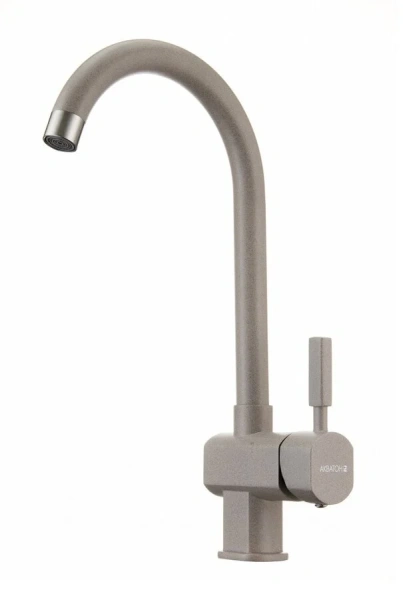 Смеситель для кухни Акватон Лиам серый шелк, современные, hi-tech - фото 3