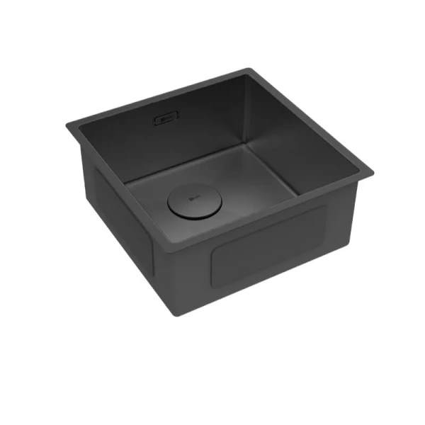 Мойка для кухни Lemark Olanga 44 см чёрный матовый, 45x45 см - фото 5