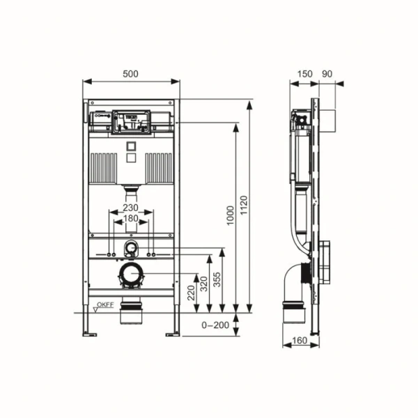 Инсталляция для унитаза Tece TECEprofil со смывным бачком - фото 3
