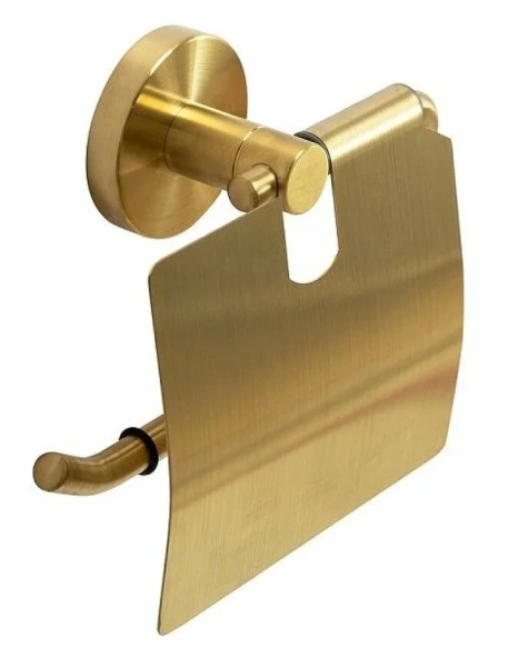 Бумагодержатель Cezares Relax брашированное золото - фото 4