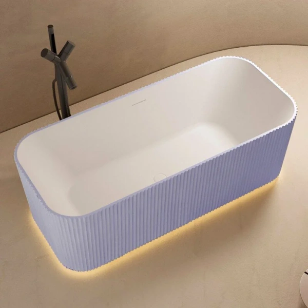 Ванна из искусственного камня Abber Stein 170x75 см фиолетовая, 170x75 см - фото 4