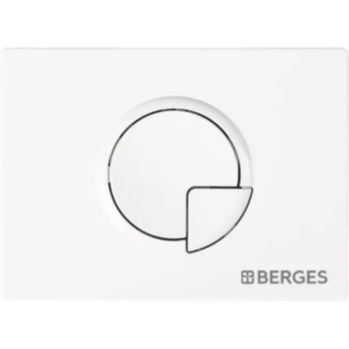 Клавиша смыва BERGES Novum R4 белая Soft Touch - фото 4