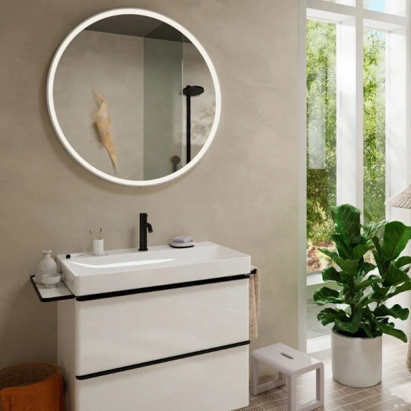 Смеситель для раковины Hansgrohe Tecturis S матовый черный - фото 3